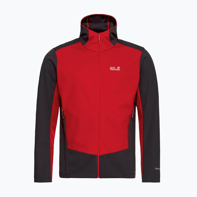 Men's softshell jacket Jack Wolfskin Skyvail siren red 7