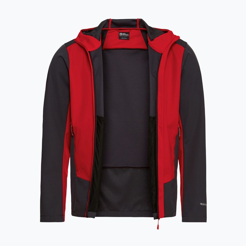 Men's softshell jacket Jack Wolfskin Skyvail siren red 9