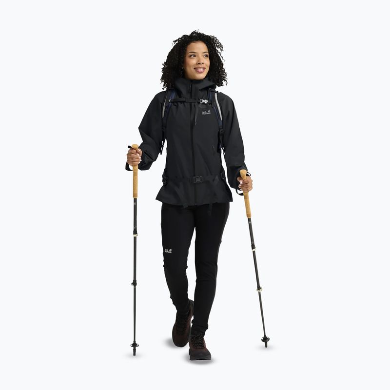 Women's rain jacket Jack Wolfskin Rockpaw 3L phantom 2