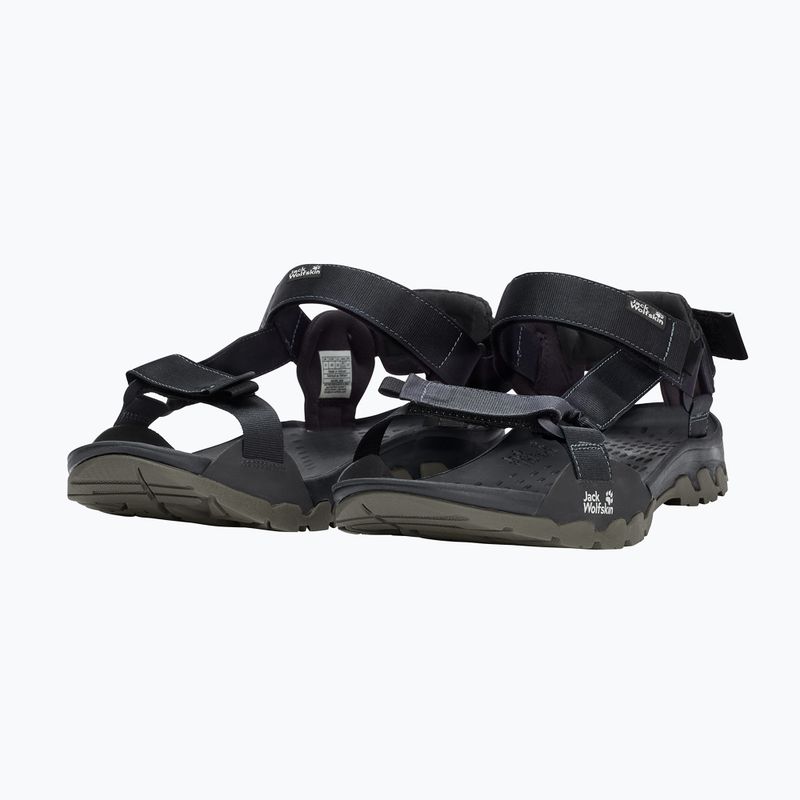 Men's sandals Jack Wolfskin Ridge black 3
