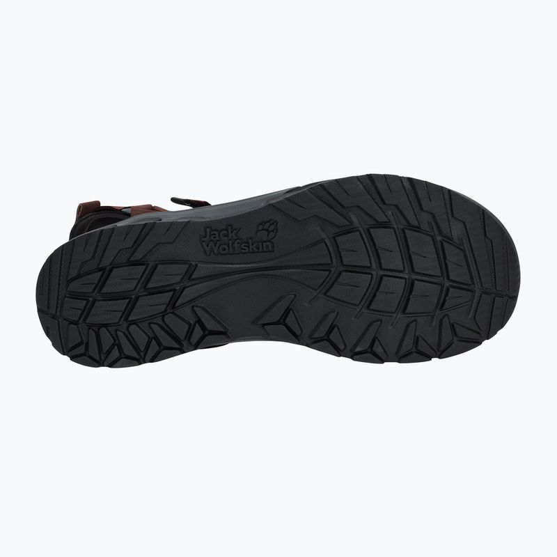 Men's sandals Jack Wolfskin Ridge dark mahogany 5