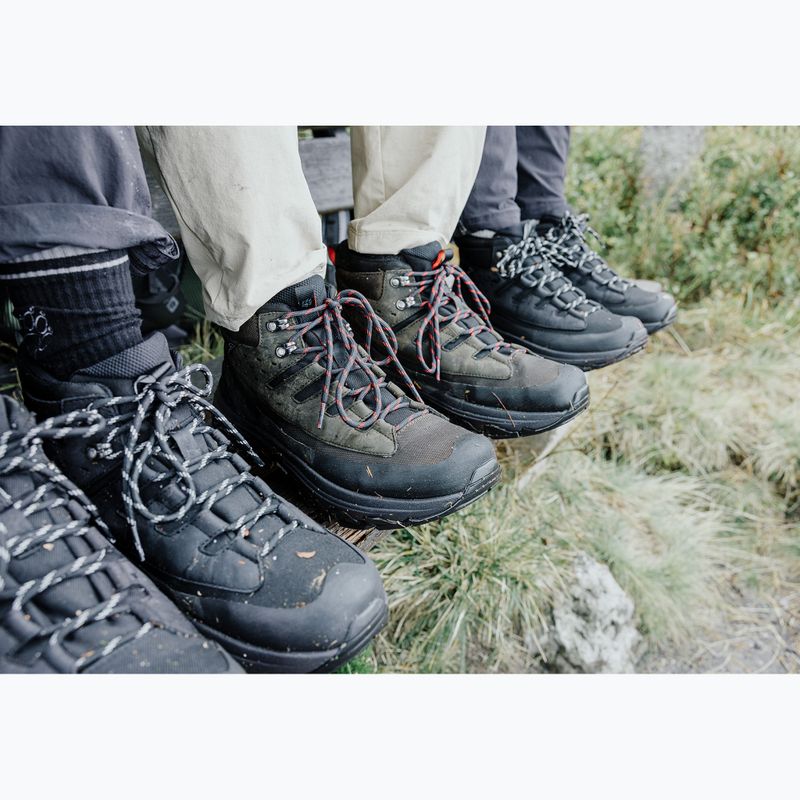 Men's hiking boots Jack Wolfskin Apex Hike Texapore Mid obsidian moss 9