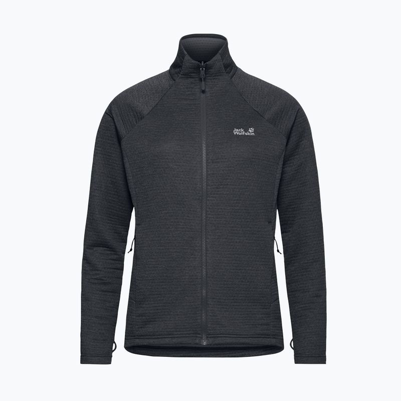 Women's fleece sweatshirt Jack Wolfskin Anytrail Full Zip phantom 7