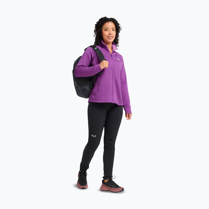 Women's fleece sweatshirt Jack Wolfskin Anytrail Full Zip freesia 2
