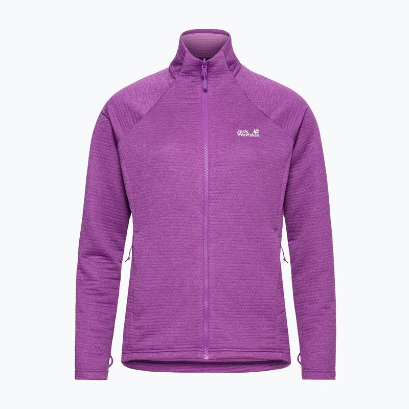 Women's fleece sweatshirt Jack Wolfskin Anytrail Full Zip freesia 7