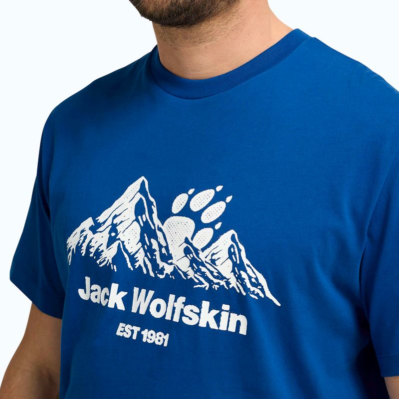 Men's T-shirt Jack Wolfskin Carefree blue orchid 4