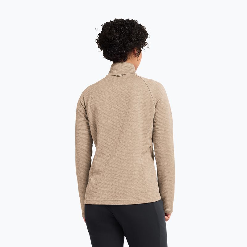 Women's fleece sweatshirt Jack Wolfskin Anytrail Full Zip oat 3