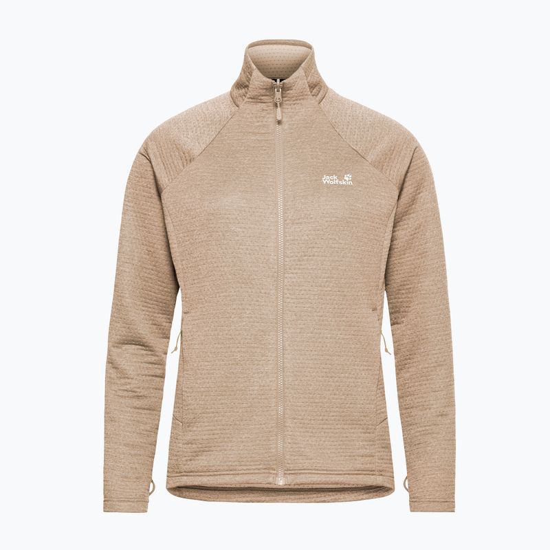 Women's fleece sweatshirt Jack Wolfskin Anytrail Full Zip oat 7
