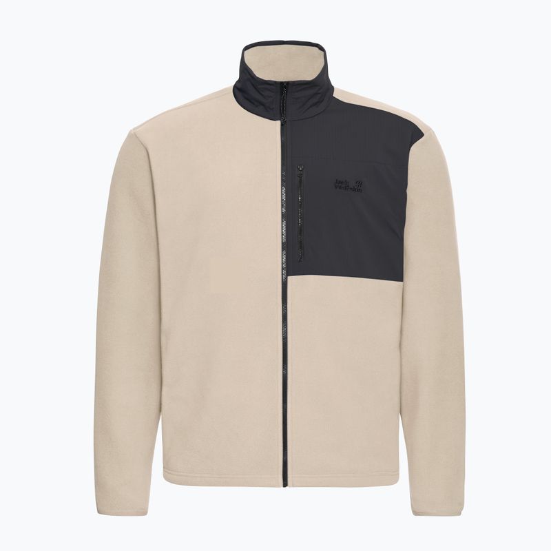 Men's fleece sweatshirt Jack Wolfskin Sumetro Full Zip oyster 7