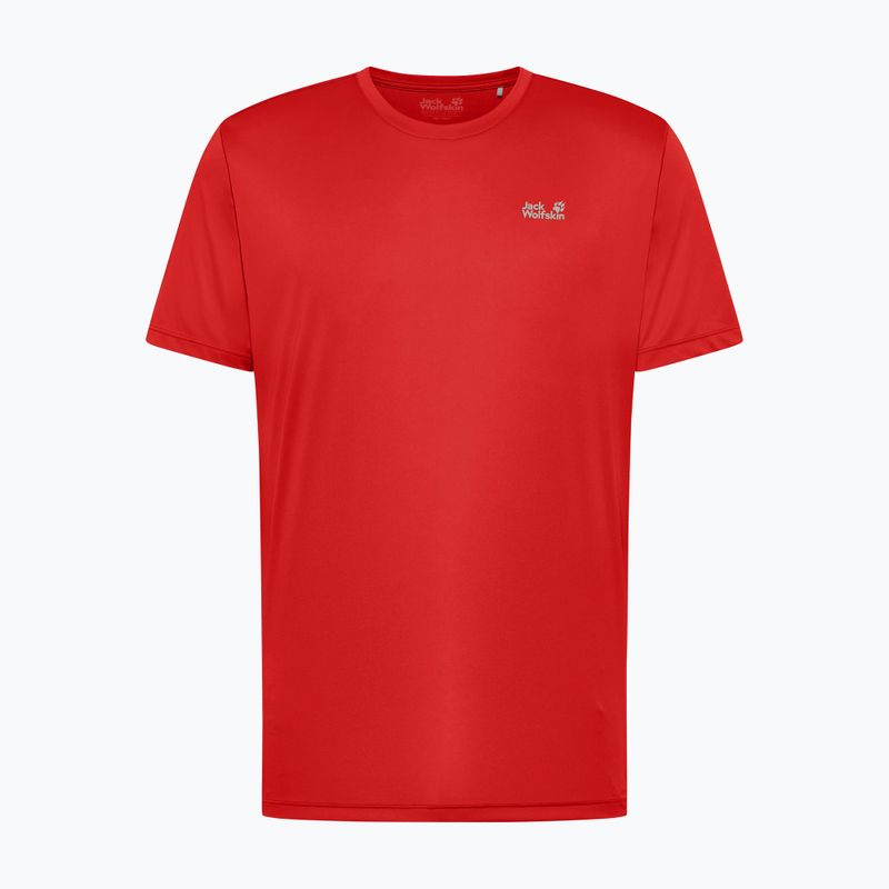 Men's trekking T-shirt Jack Wolfskin Tech T siren red 6