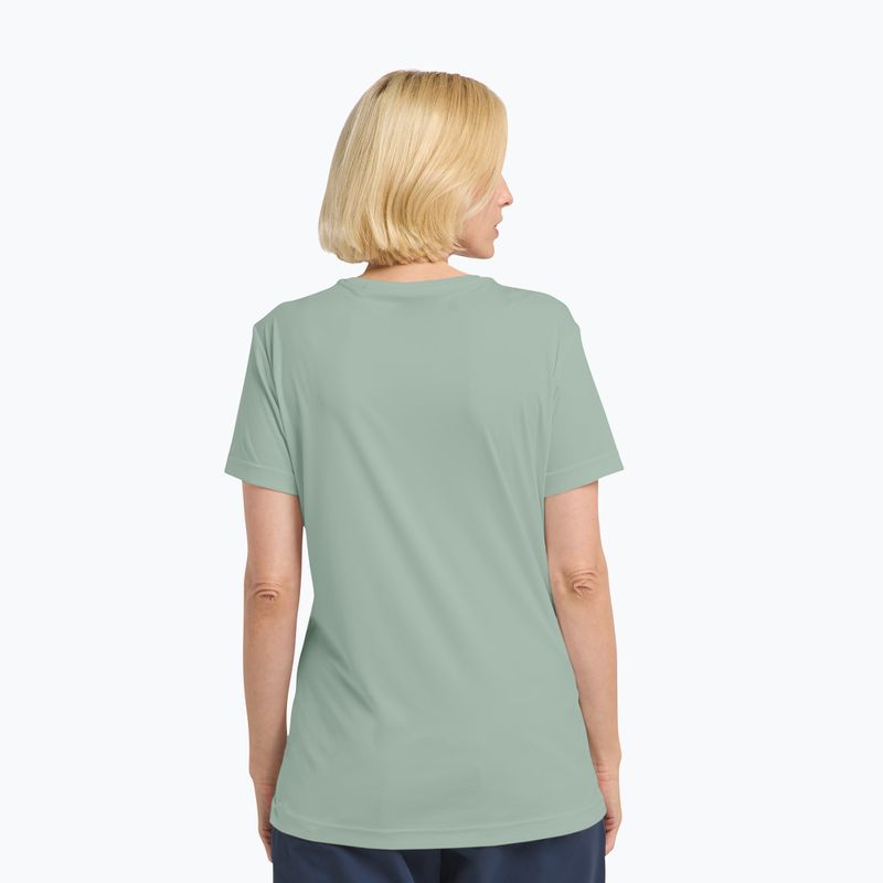 Women's trekking T-shirt Jack Wolfskin Tech T green zinnia 3