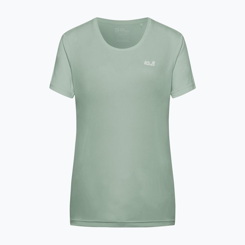 Women's trekking T-shirt Jack Wolfskin Tech T green zinnia 6