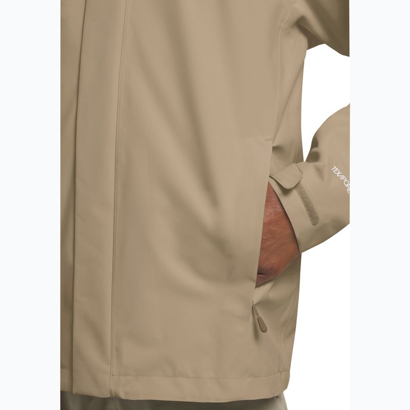 Men's rain jacket Jack Wolfskin Trailtime 2L hazel wood 5