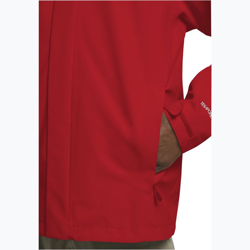 Men's rain jacket Jack Wolfskin Trailtime 2L siren red 6