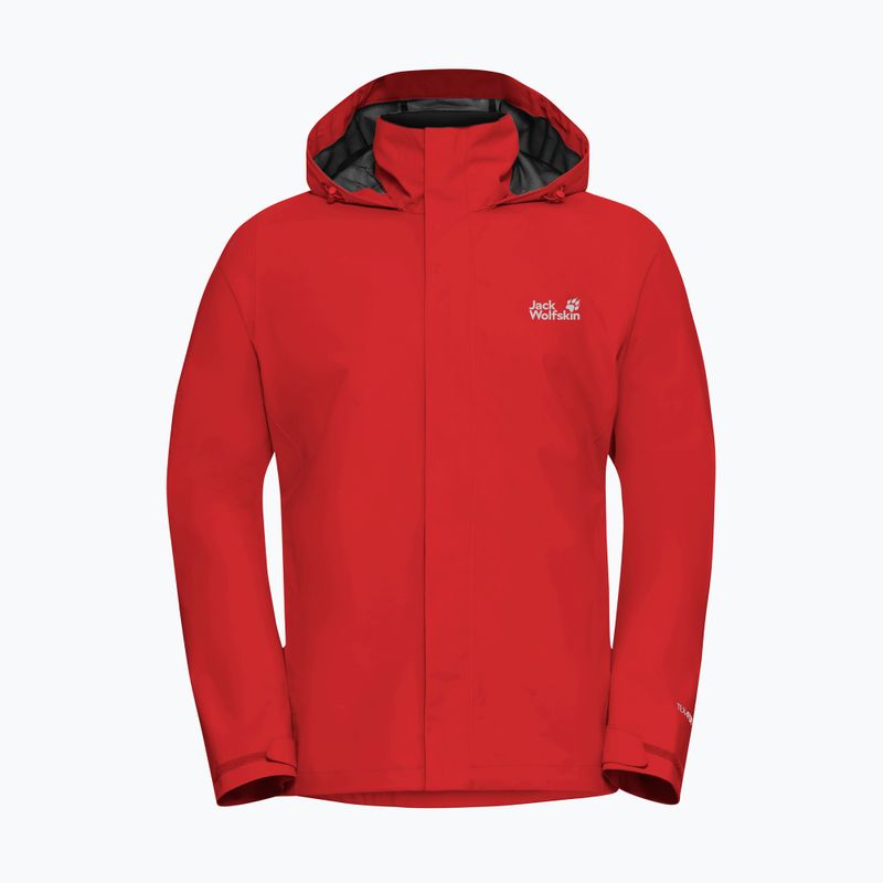 Men's rain jacket Jack Wolfskin Trailtime 2L siren red 7