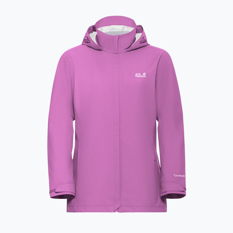 Women's rain jacket Jack Wolfskin Trailtime 2L foxglove 7
