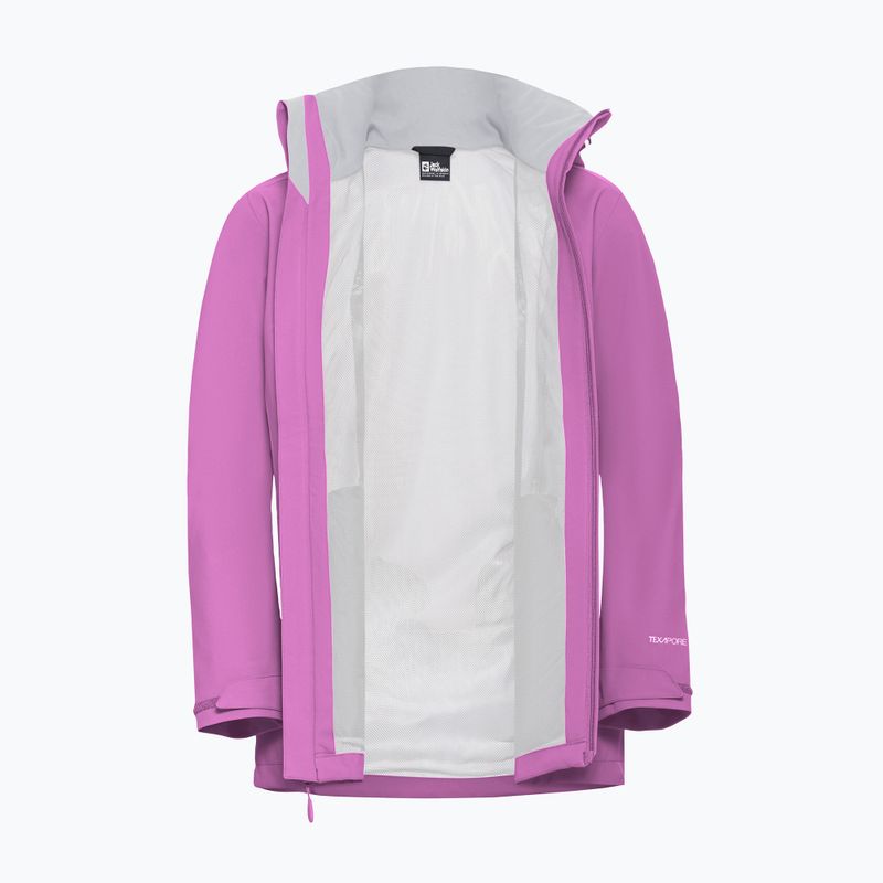 Women's rain jacket Jack Wolfskin Trailtime 2L foxglove 8