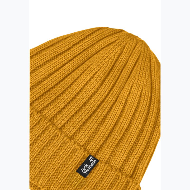 Winter hat Jack Wolfskin Rib Knit burly yellow jw 3