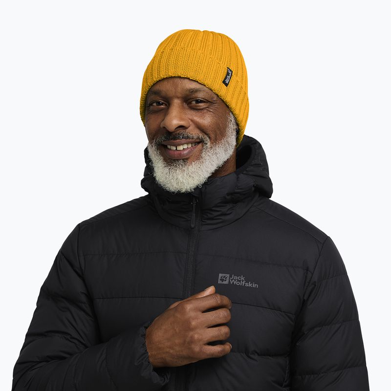 Winter hat Jack Wolfskin Rib Knit burly yellow jw 5