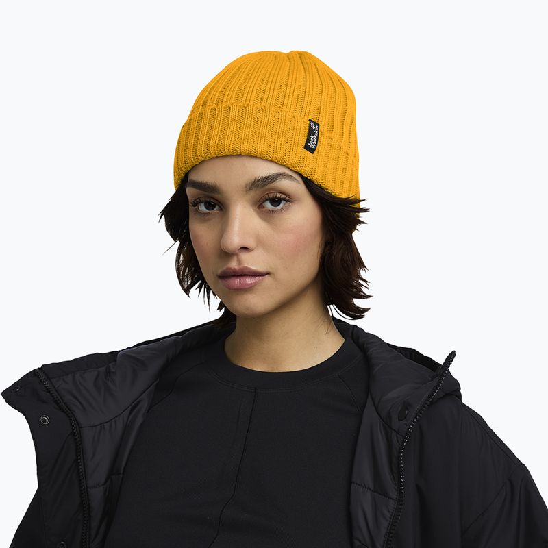 Winter hat Jack Wolfskin Rib Knit burly yellow jw 6