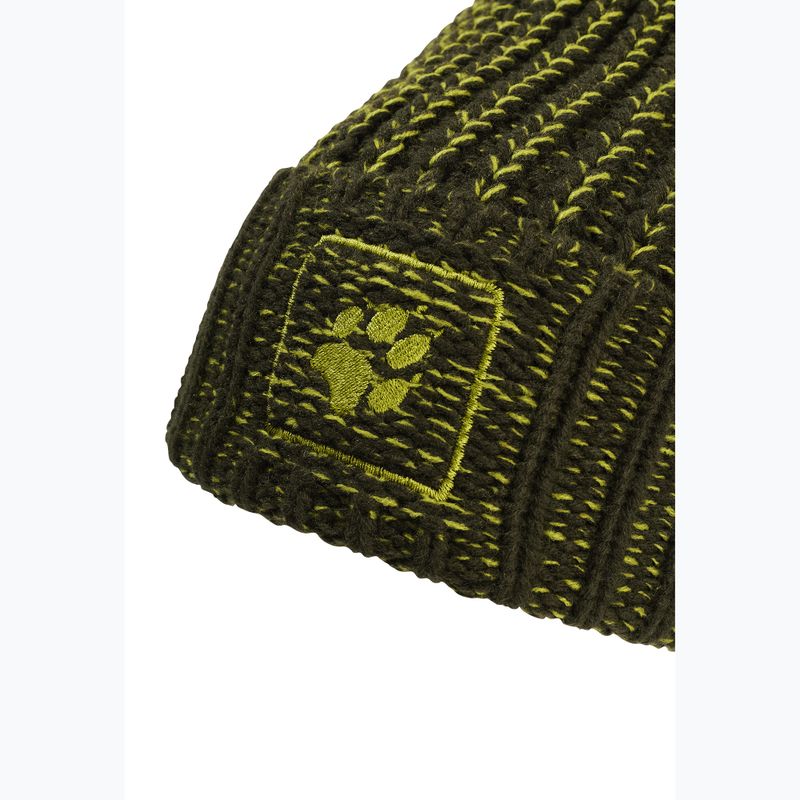 Winter hat Jack Wolfskin Badge Beanie obsidian moss 3