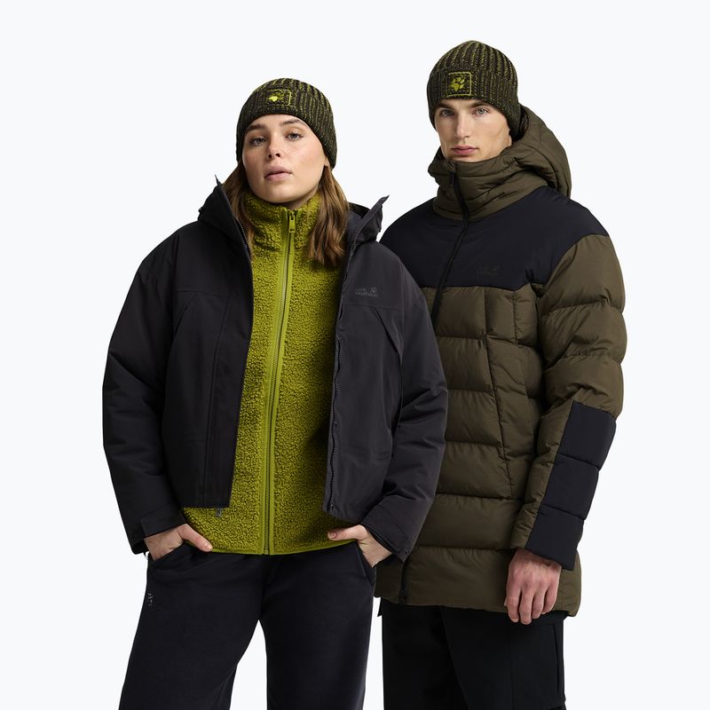 Winter hat Jack Wolfskin Badge Beanie obsidian moss 4