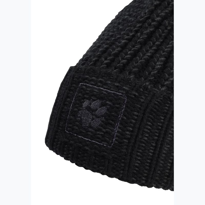 Winter hat Jack Wolfskin Badge Beanie black 3