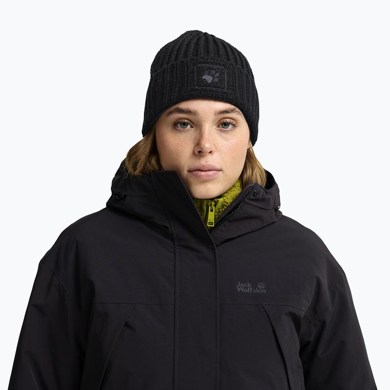 Winter hat Jack Wolfskin Badge Beanie black 5