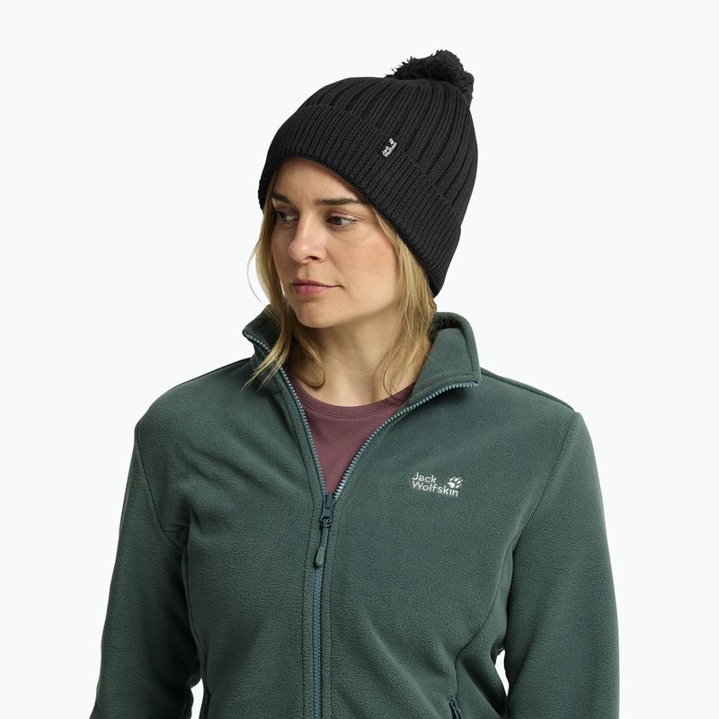 Winter hat Jack Wolfskin Pom Pom Beanie phantom 5