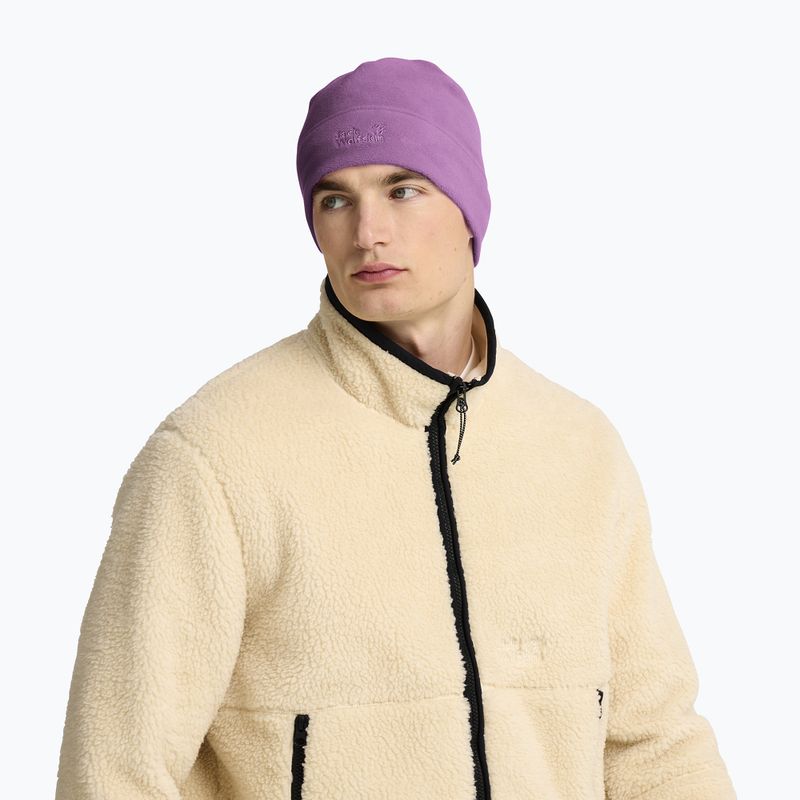 Winter hat Jack Wolfskin Real Stuff Beanie vivid orchid 5