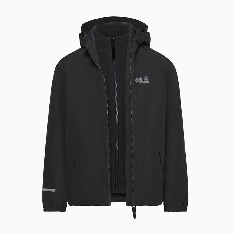 Children's 3‑in‑1 jacket Jack Wolfskin Iceland 3IN1 2026 black 3