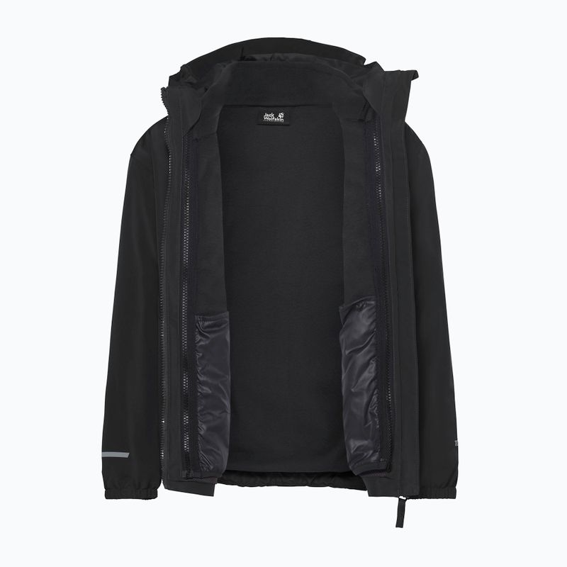 Children's 3‑in‑1 jacket Jack Wolfskin Iceland 3IN1 2026 black 4