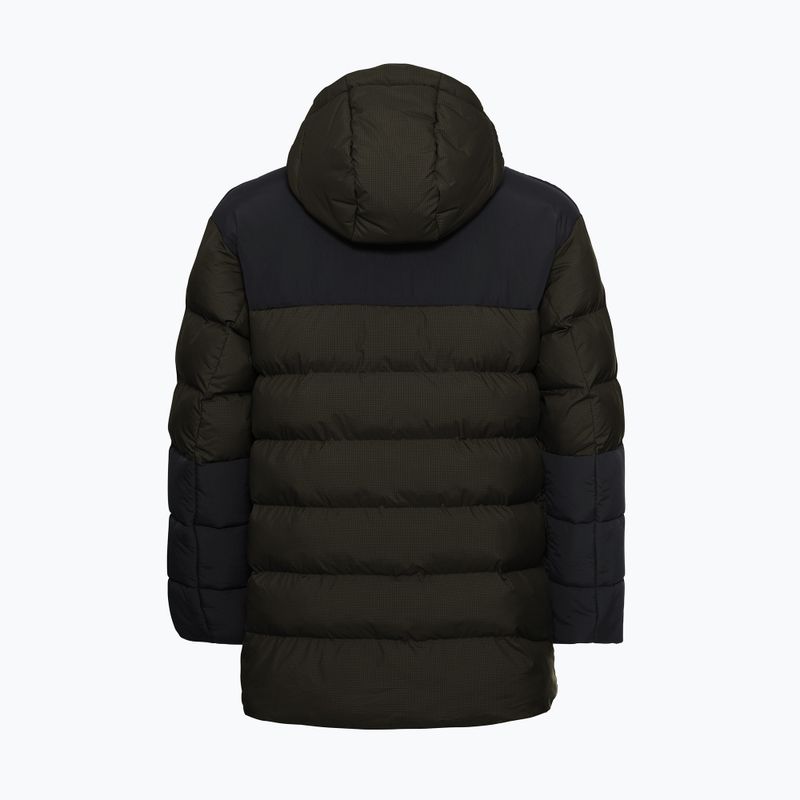 Men's insulated jacket Jack Wolfskin Icy Hollow Hooded obsidian moss 8