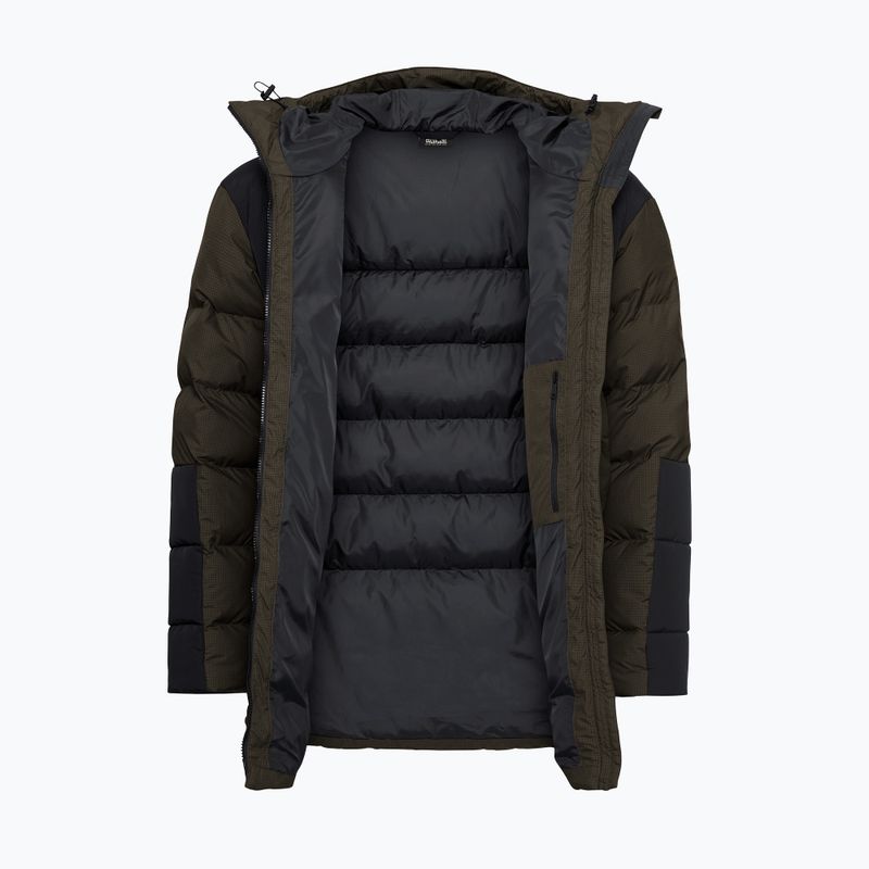 Men's insulated jacket Jack Wolfskin Icy Hollow Hooded obsidian moss 9