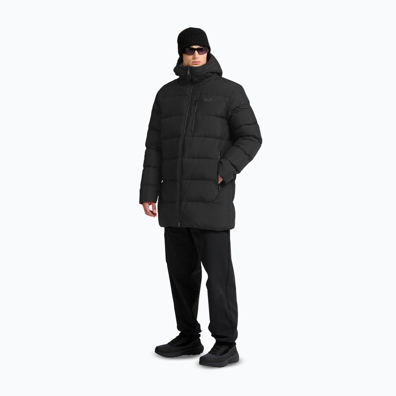 Men's down coat Jack Wolfskin Coloniu Coat black 2
