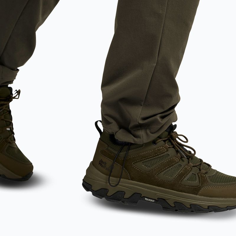 Men's trekking trousers Jack Wolfskin Activate Flex obsidian moss 6