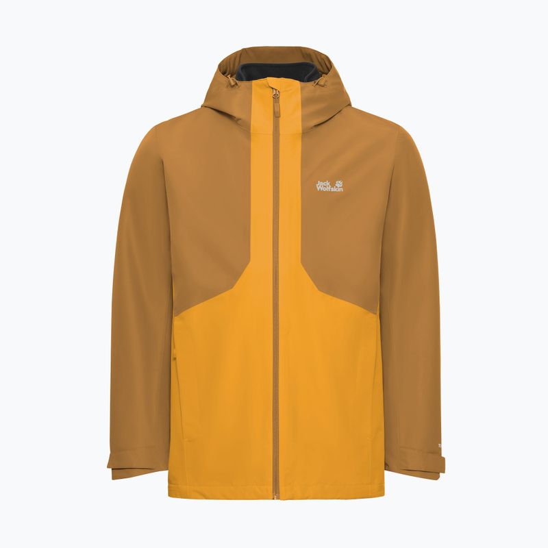 Men's 3-in-1 jacket Jack Wolfskin Stonetrail 3In1 burly yellow jw 10