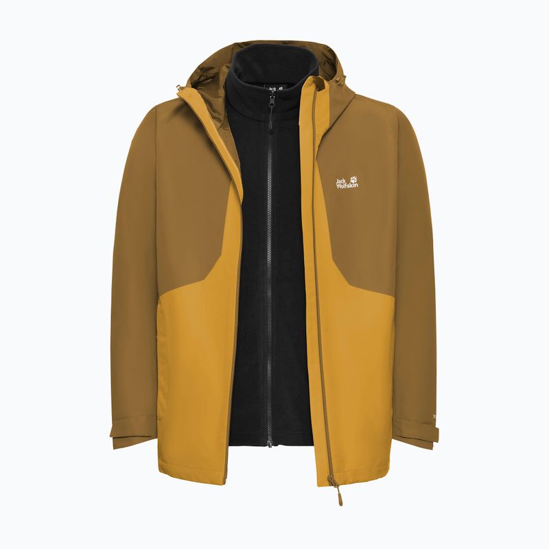 Men's 3-in-1 jacket Jack Wolfskin Stonetrail 3In1 burly yellow jw 12