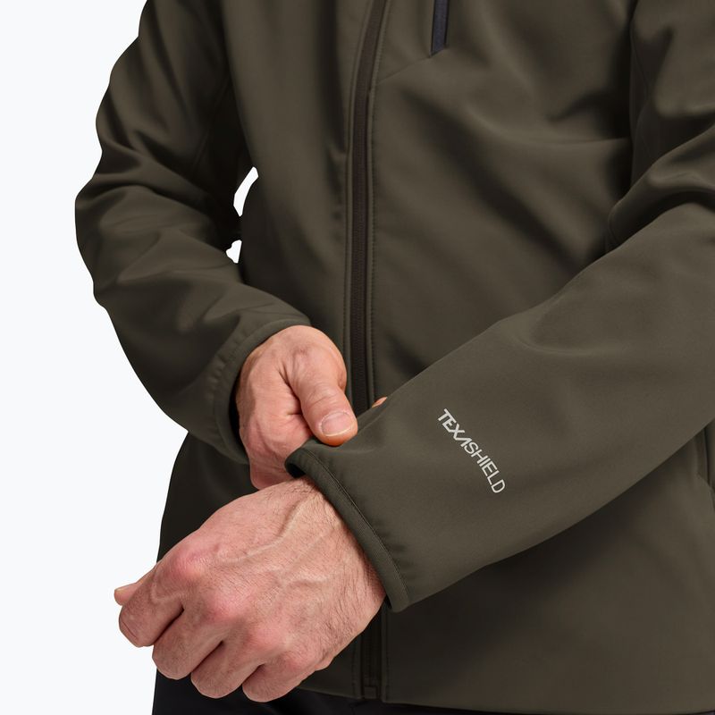 Men's wind jacket Jack Wolfskin Wild Winds Hooded obsidian moss 7