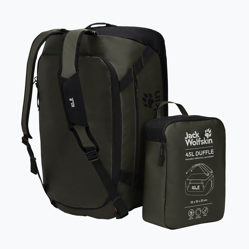 Travel bag Jack Wolfskin Tecton Duffle 45 l rich olive 5