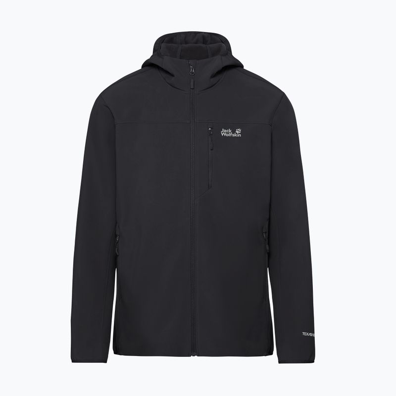 Men's wind jacket Jack Wolfskin Wild Winds Hooded black 8