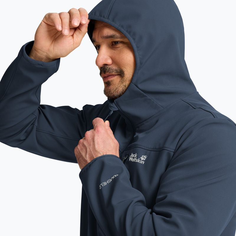 Men's wind jacket Jack Wolfskin Wild Winds Hooded midnight sky 4