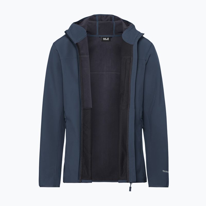 Men's wind jacket Jack Wolfskin Wild Winds Hooded midnight sky 9