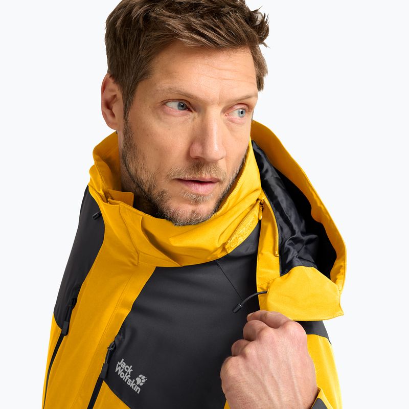 Men's rain jacket Jack Wolfskin Jasper Pro 2L burly yellow jw 5