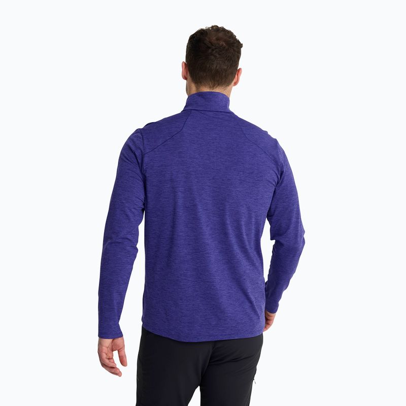 Men's fleece sweatshirt Jack Wolfskin Trail Half Zip glow ink 2