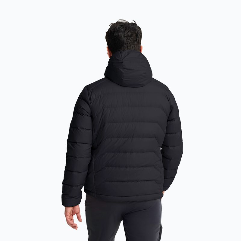 Men's down jacket Jack Wolfskin Wild Pass Down Hoody black 3