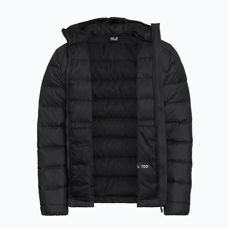 Men's down jacket Jack Wolfskin Wild Pass Down Hoody black 9