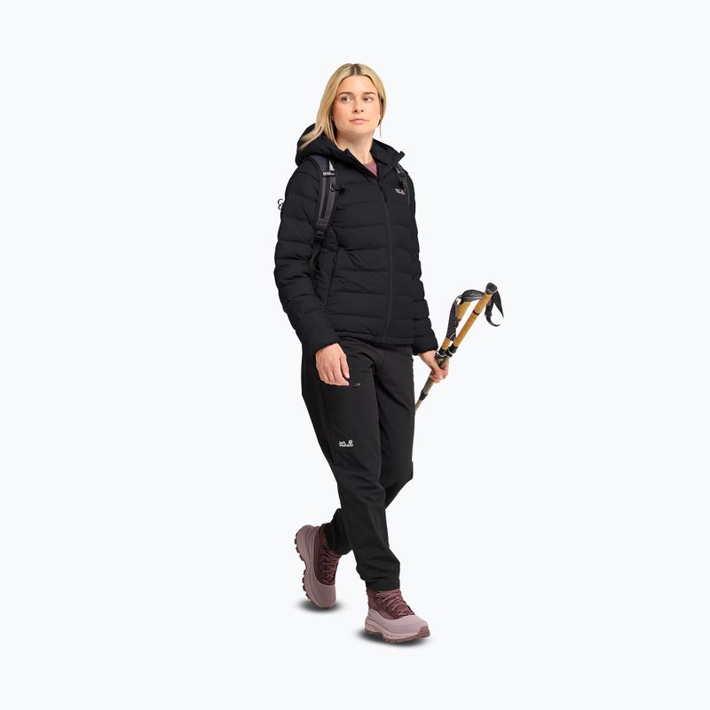Women's down jacket Jack Wolfskin Wild Pass Down Hoody Rds black 2