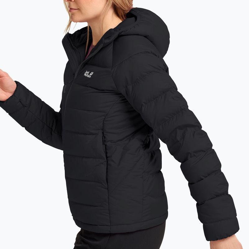 Women's down jacket Jack Wolfskin Wild Pass Down Hoody Rds black 4