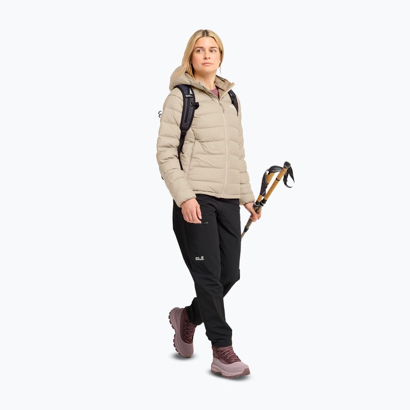 Women's down jacket Jack Wolfskin Wild Pass Down Hoody Rds oyster 2